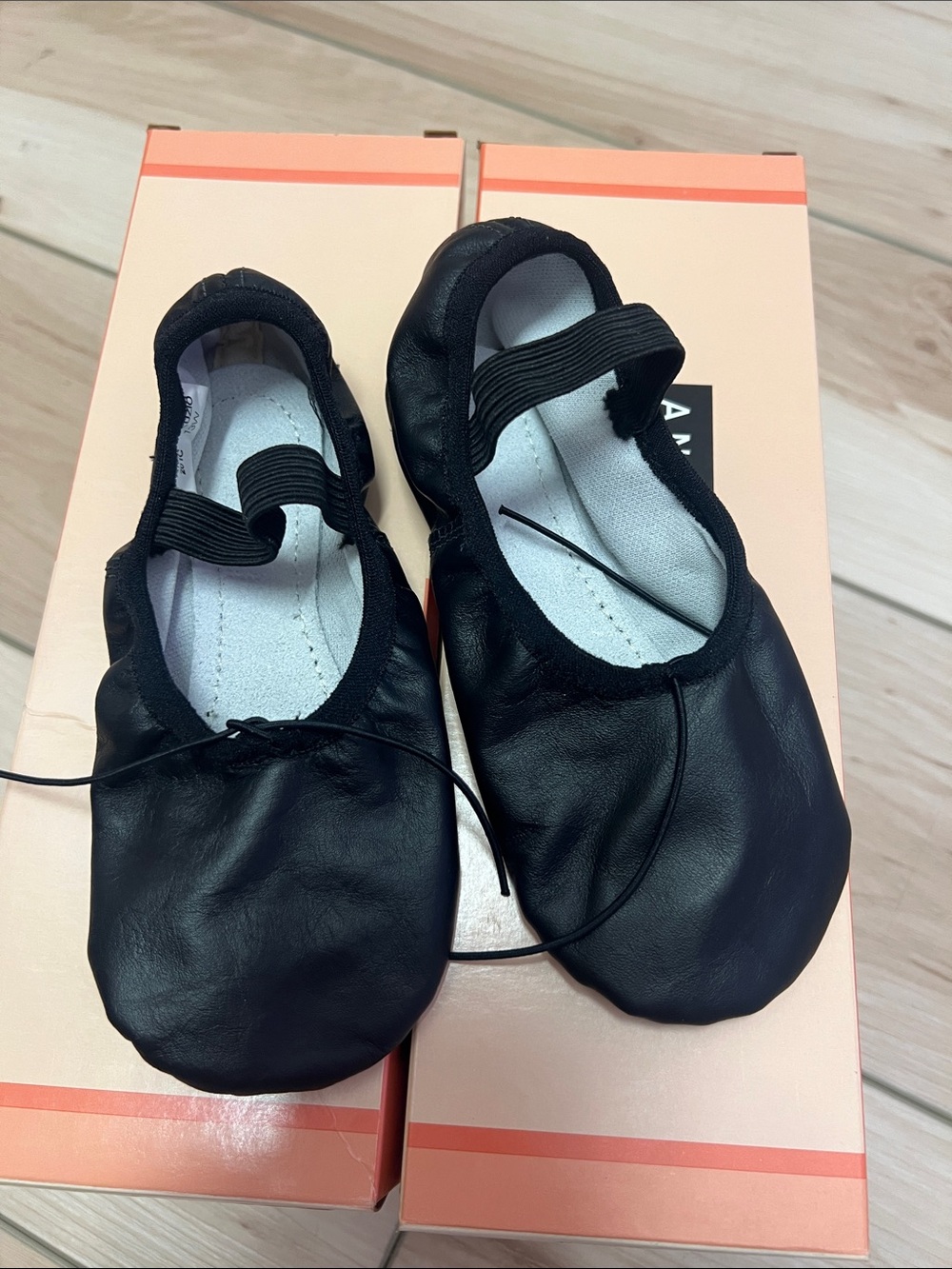 Angelo Luzio Black Leather Ballet Slippers with Drawstring- Tiler
